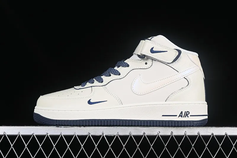 All categories Nk Air Force 1 Air Force series Nk Air Force 1 Mid Air Force mid-top Nk Air Force 1'07 Mid dark blue pearlescent small hook Air Force One mid-top casual sneakers SG2356-801